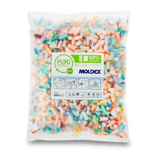 [MOLDEX786001] [⚠Déstockage] RECHARGES BOUCHONS MOUSSE SPARK PLUGS  SACHET DE 500 PAIRES - 35DB (PIECE)