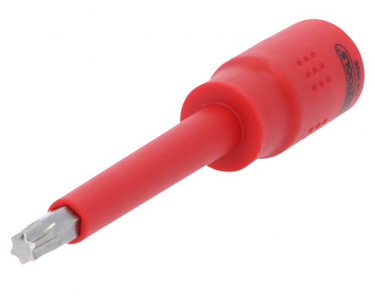 [118.3827] KSTools 118.3827 Douille porte-embout Torx isolée 3/8", T45, 122 mm