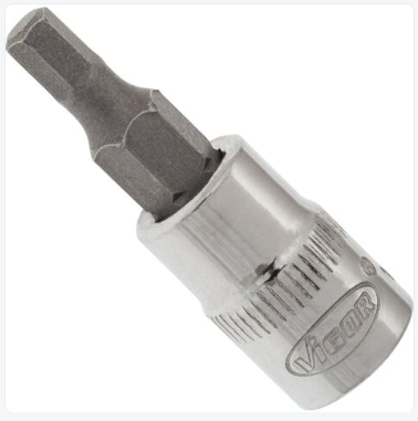 [V2432N] VIGOR V2432N Douille mâle à 6 pans intérieurs taille 5mm