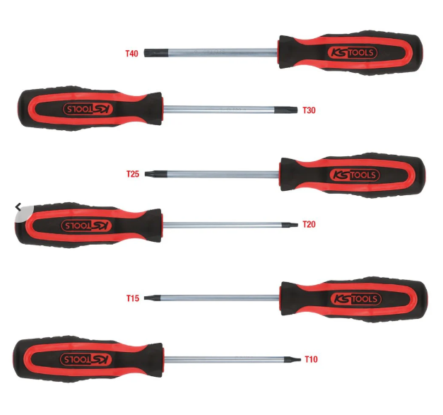 [159.0030] KSTools 159.0030 Jeu de tournevis ERGOTORQUEplus, 6 pcs, Torx