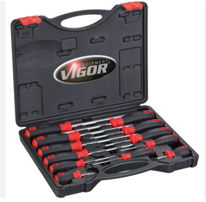 [V4655] VIGOR V4655 lot de 11 tournevis