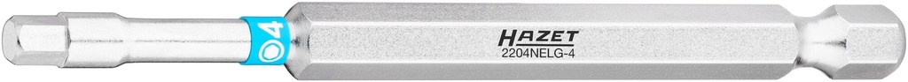 [2204NELG-4] HAZET - Embout-tournevis (bit) ∙ taille 4 mm ∙ longueur : 89 mm
