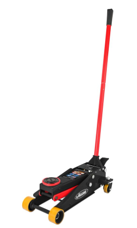 [V6029] Vigor V6029 Cric hydraulique (capacité de charge : jusqu'à 3 tonnes, poids : 31 kg) Noir/rouge