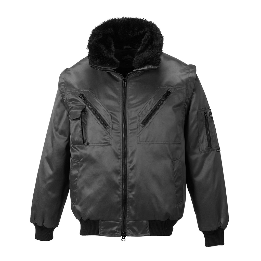 [PJ10-NOI-XS] BLOUSON PILOTE NOIR (XS)