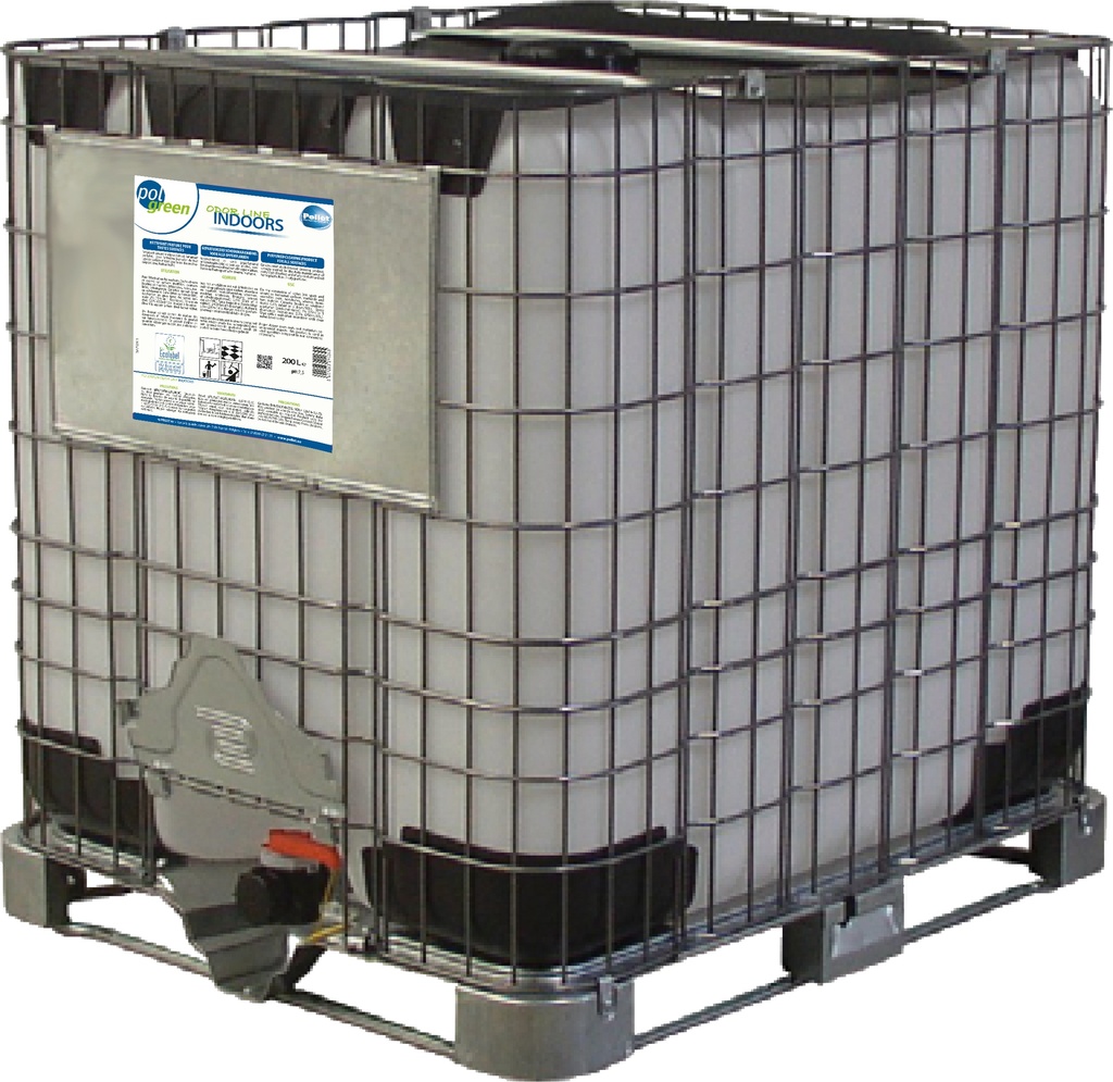 [2112469] POLGREEN ODOR LINE INDOORS (1000L) Nettoyant détartrant écolabellisé, ultra concentré, pour l'environnement sanitaire