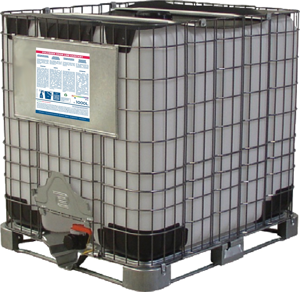 [2112369] POLGREEN ODOR LINE SANITARY (1000L) Nettoyant détartrant écolabellisé, ultra concentré, pour l'environnement sanitaire