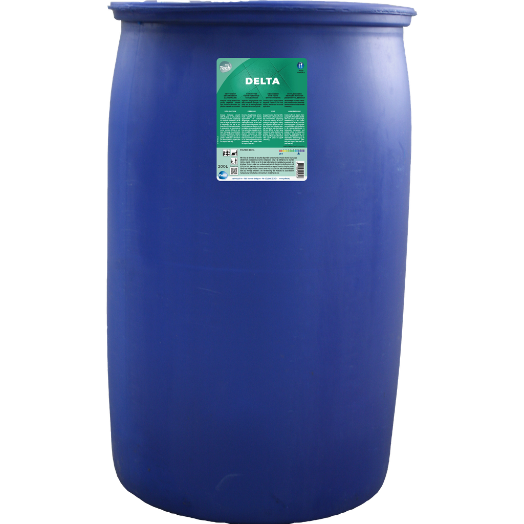 [2500495] DELTA (200L) Nettoyant alimentaire pour nettoyage du film savon methode GMS