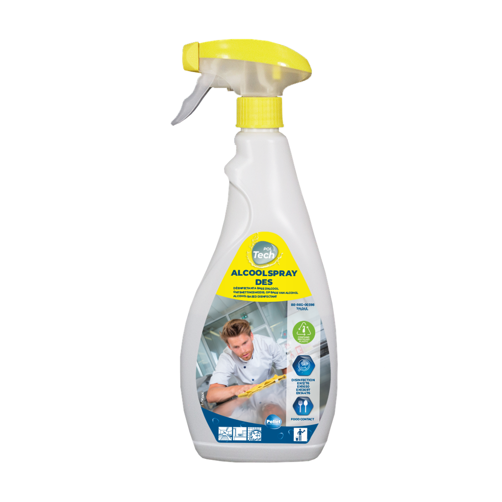[2603146] [2603146] POLTECH ALCOOLSPRAY DES ( 750ML) Désinfectant à base d'alccol à séchage ultra rapide - norme COVID