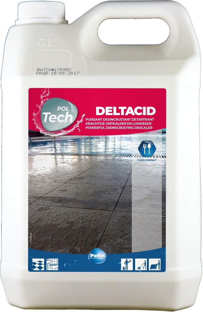 [2300158] POLTECH DELTACID (2 x 5L) Puissant détartrant à base d'acide Phosphorique