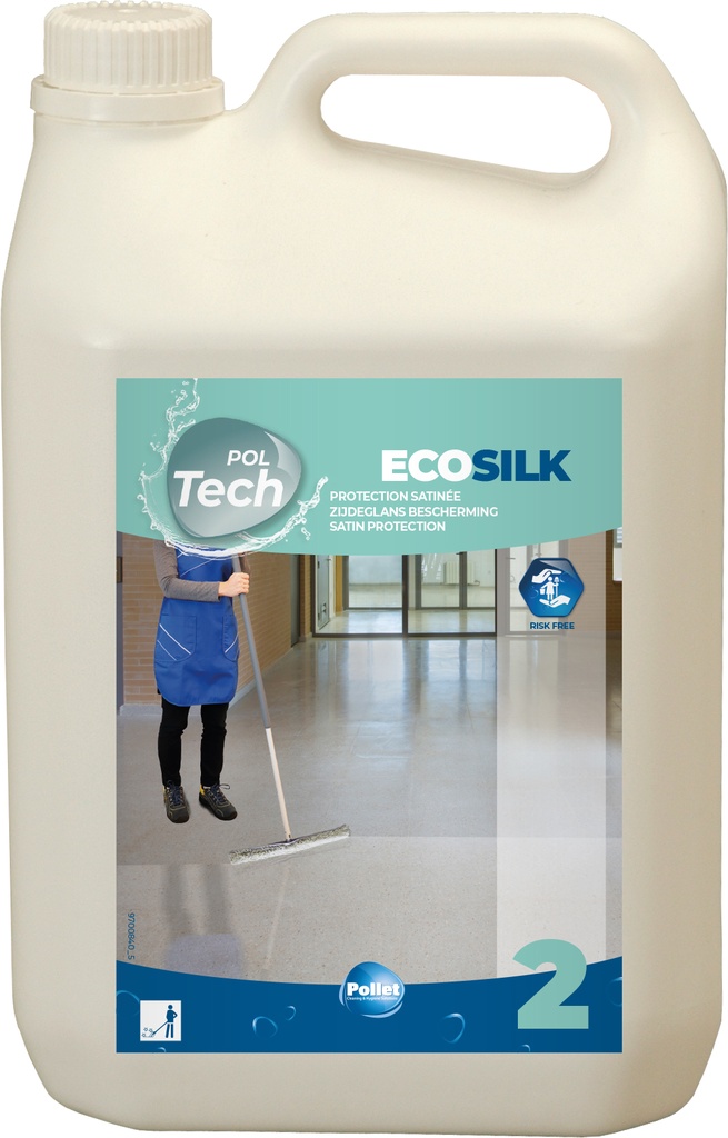 [2704817] POLTECH ECOSILK (4 x 5L) Emulsion satinée pour la protection des sols porreux et parquets