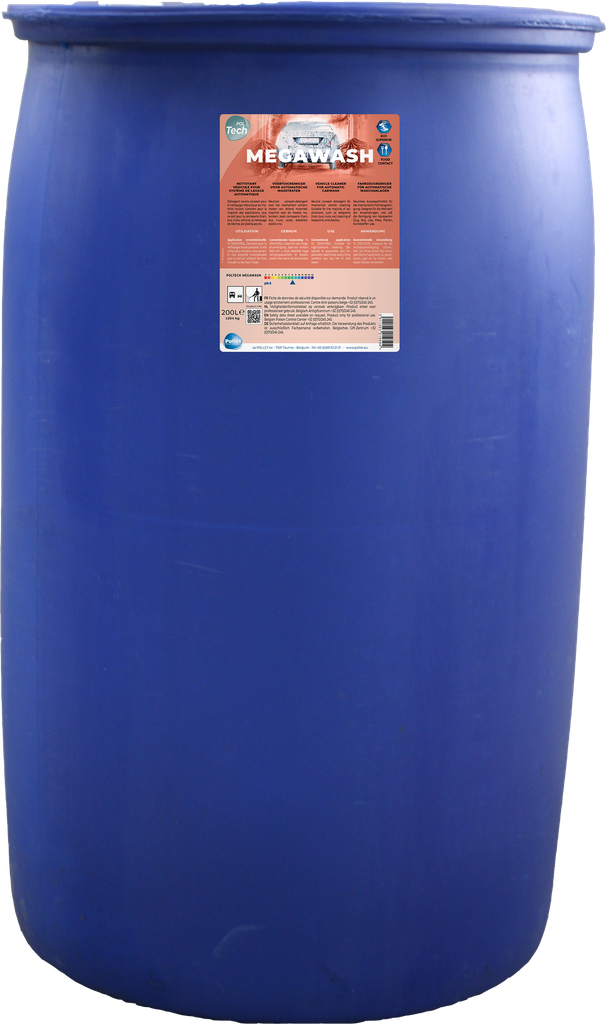 [2109995] POLTECH MEGAWASH (200L) Netooyant véhicule pour portique de lavage