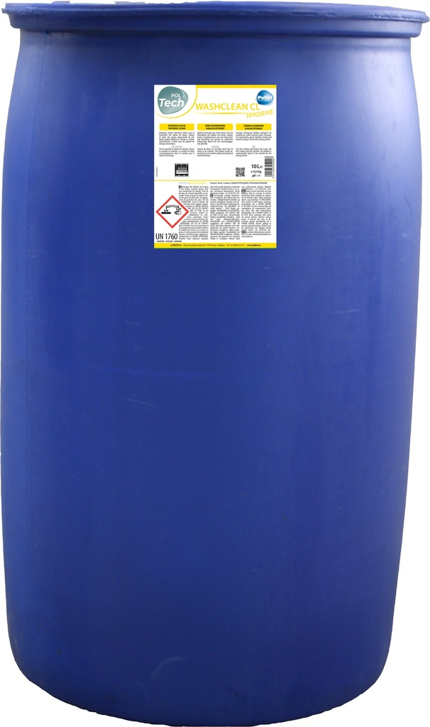 [4516095] POLTECH WASHCLEAN CL (200L) Détergent de lavage lave vaisselle chloré 