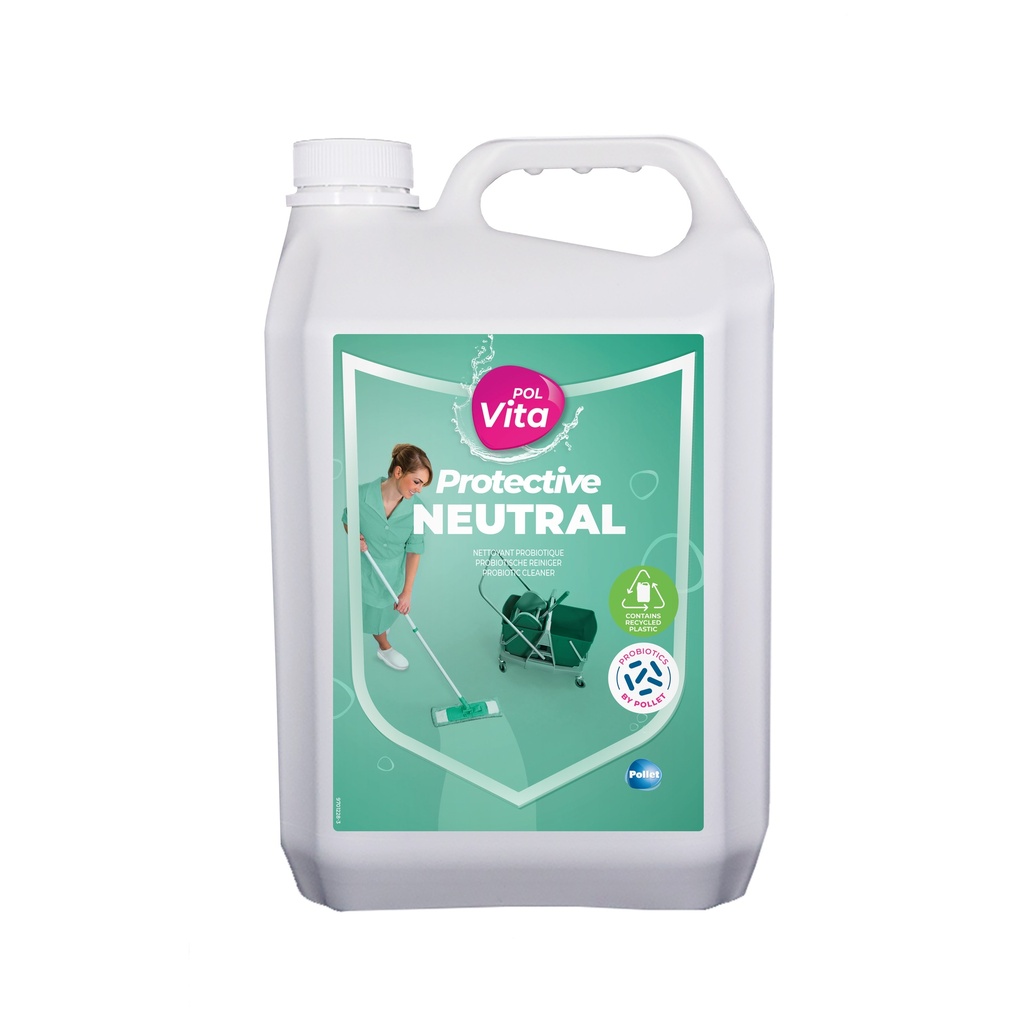 [2290958] POLVITA PROTECTIVE NEUTRAL (2 x 5L) Détergent sols Probiotique protecteur concentré
