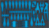 [163-604LN] HAZET - Garniture en mousse souple bimatière