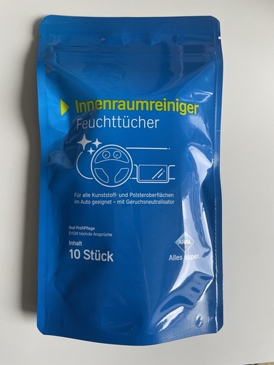 [1331000352231] Aral Innenraumreiniger Tücher (1 beutel)