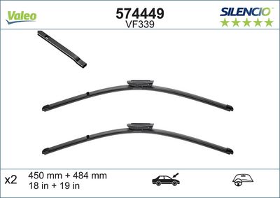 [⚠Déstockage] BALAIS SILENCIO VF339 X2
