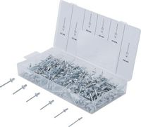 BGS - 8058 - Assortiment de rivets pop aluminium 2,4 - 4,8 mm 400 pièces