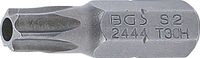 [2444BG] BGS - 2444 - Embout Longueur 25 mm 6,3 mm (1/4") profil T (pour Torx) avec perçage T30