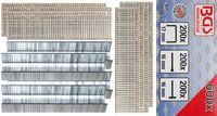 [3010-1BG] BGS - 3010-1 - Assortiment agrafes, boulons et clous 600 pièces