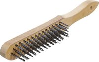 [3073BG] BGS - 3073 - Brosse à main avec manche fil d'acier 5 rangées 300 mm