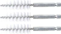 [3078-16-NBG] BGS - 3078-16-N - Brosse plate Nylon 16 mm 6,3 mm (1/4") 3 pièces