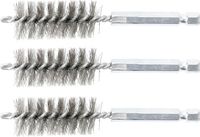 [3078-19-SBG] BGS - 3078-19-S - Brosse en acier 19 mm 6,3 mm (1/4") 3 pièces