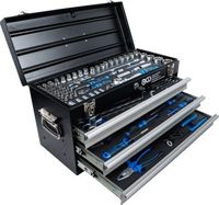 [3318BG] BGS - 3318 - Caisse à outils métallique 3 tiroirs avec 143 outils