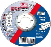 [3922BG] BGS - 3922 - Disque à couper pour métal Ø 115 x 2,5 x 22,2 mm type 42