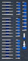 [4093BG] BGS - 4093 - Insert de servante d'atelier 1/3 : Jeu d'embouts assortis 49 pièces
