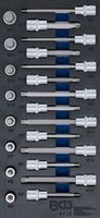 [4118BG] BGS - 4118 - Insert de servante d’atelier 1/3: Jeu de douilles à embouts 12,5 mm (1/2") Denture mult