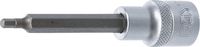 [4259BG] BGS - 4259 - Douille à embouts, longueur 100 mm, 12,5 mm (1/2") six pans intérieurs 4 mm