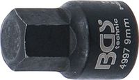 [4997BG] BGS - 4997 - Douille pour étrier six pans intérieurs extra court 9 mm