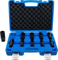[5206BG] BGS - 5206 - Jeu de douilles à choc, six pans, longues 12,5 mm (1/2") 10 - 24 mm 10 pièces