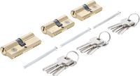 [8092BG] BGS - 8092 - Cylindre de serrure en laiton verrouillage simultané 15 pièces