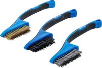 [9314BG] BGS - 9314 - Assortiment de brosses nylon, laiton, acier inoxydable 165 mm 3 piéces