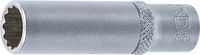 [10709BG] BGS - 10709 - Douille pour clé, douze pans, longue 6,3 mm (1/4") 9 mm