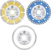 [50840BG] BGS - 50840 - Jeu de disques de coupe au diamant Ø d’perçage frontal 20 mm Ø 115 mm 3 pièces