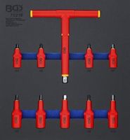 BGS - 70216 - Insert de servante d’atelier 2/3 : Jeu de douilles à embouts VDE 10 mm (3/8") / 12,5 m