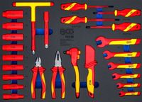 BGS - 70218 - Insert de servante d’atelier 3/3 : Jeu de douilles VDE 10 mm (3/8") 26 pièces