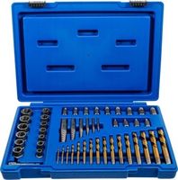 BGS - 70329 - Jeu d’extracteurs de vis et écrous avec mèches gauches 2 - 18 mm 49 pièces