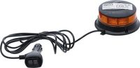 BGS - 70342 - Lampe de signalisation panoramique jaune avec aimant 12 V / 24 V Ø 130 mm