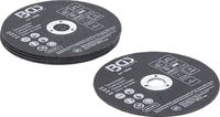 BGS - 70998 - Jeu de disques à couper pour acier inoxydable Ø 75 x 1,0 x 10 mm 5 pièces