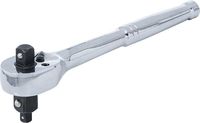 BGS - 71015 - Cliquet réversible Acier massif À denture fine 3-en-1 6,3 mm (1/4") / 10 mm (3/8") / 1