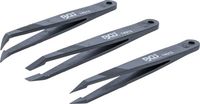 BGS - 74312 - Jeu de pincettes en matière plastique 3 pièces