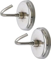[79913BG] BGS - 79913 - Crochet magnétique rond Ø 35 mm 2 pièces 3,5 kg