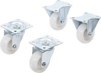 BGS - 80330 - Jeu de roulettes fixes/de direction 40 mm 4 pièces