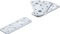 BGS - 80784 - Plaque de fixation plate 100 x 35 x 2 mm 4 pièces