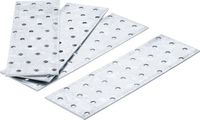 BGS - 80795 - Assortiment de tôles d’acier perforées 200 x 60 x 2 mm 4 pièces