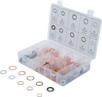 [85225BG] BGS - 85225 - Assortiment de joints d’étanchéité cuivre, aluminium, nylon 250 pièces