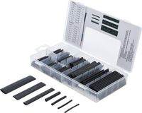 [88184BG] BGS - 88184 - Assortiment de gaines thermorétractables noir 126 pièces